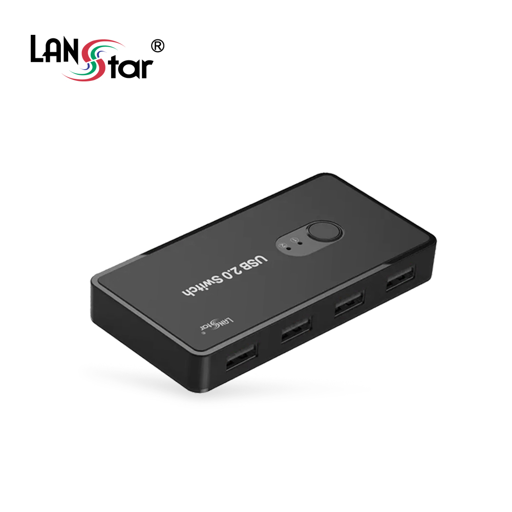 USB허브 셀렉터 스위치 4포트 USB2.0 지원 투컴 세팅 (LS-U20HS) - 상세 이미지 2