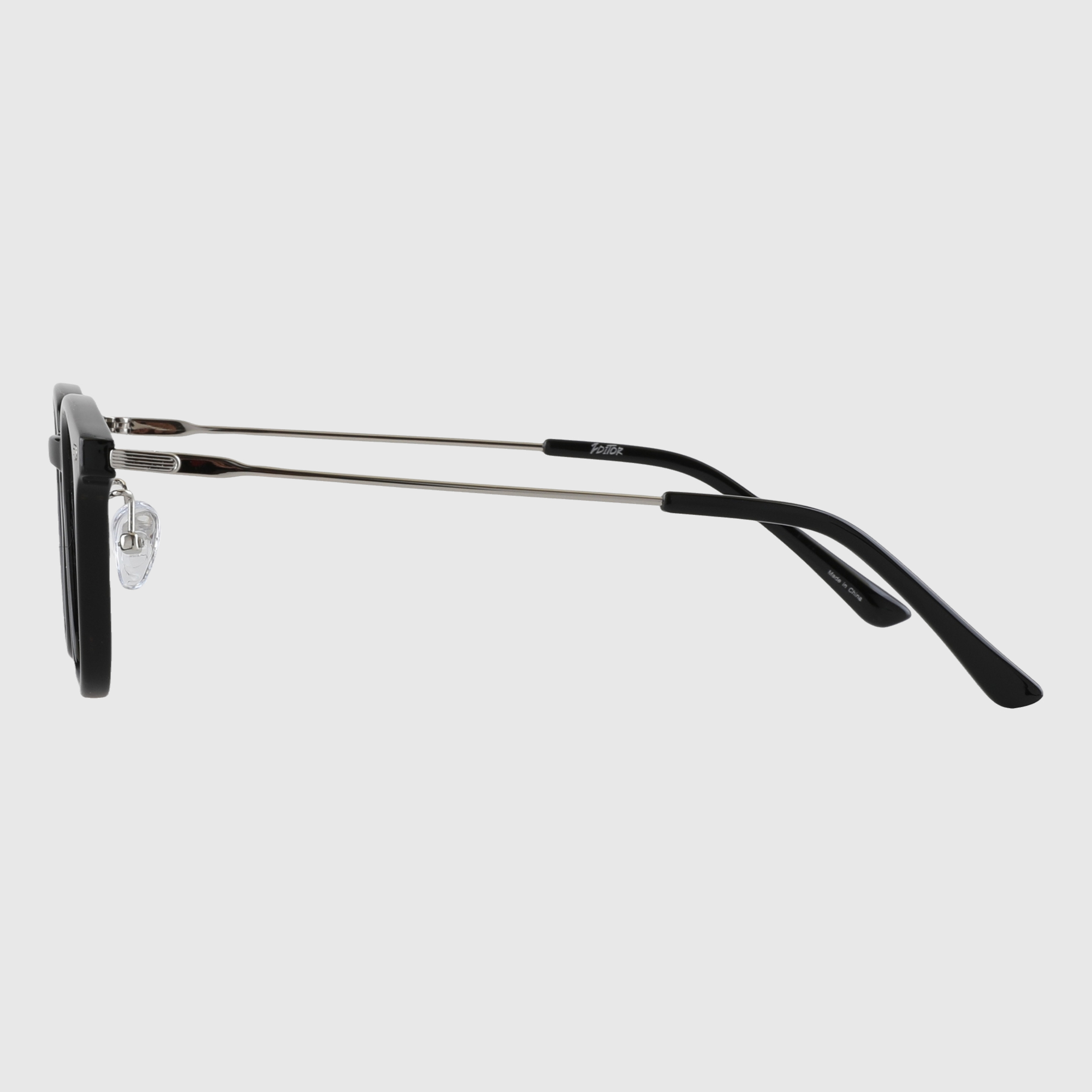 긱시크 가벼운 얼굴형에맞는 사각 뿔테 콤비 안경 블루스크린차단