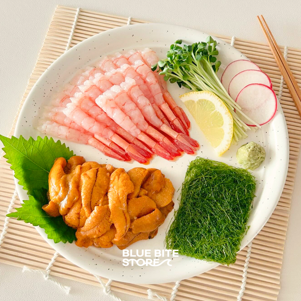 단새우 우니 감태 홈마카세 오마카세 세트 아마에비 성게알 우단감