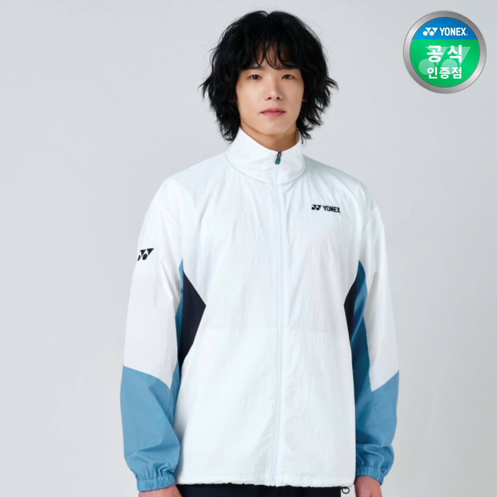 요넥스 251JJ007U 배드민턴 데일리웨어 오버핏 바람막이 자켓 남녀공용 데일리웨어 화이트 - 상세 이미지 2