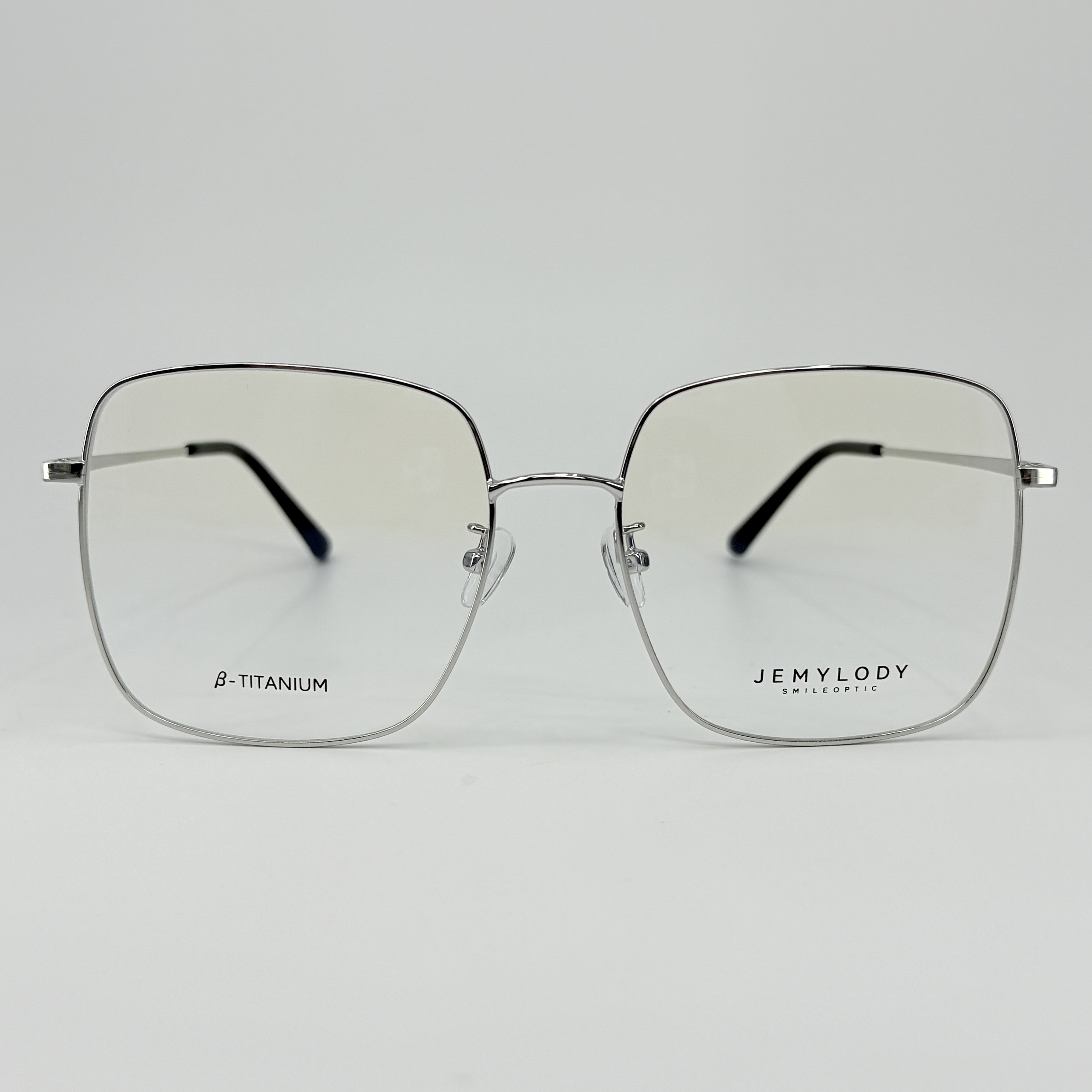제미로디 라틴 슈퍼오버사이즈 대두안경 사각 메탈 탄성 티타늄 큰안경테