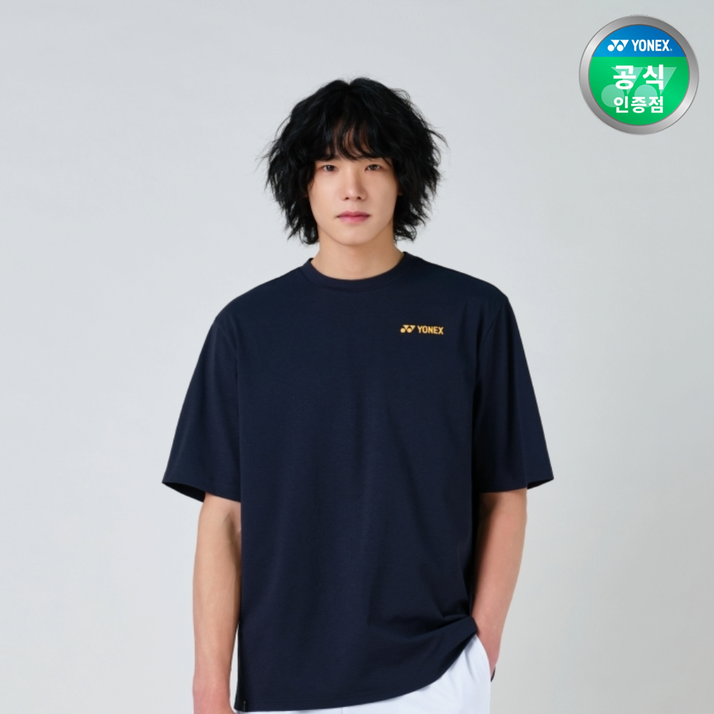 요넥스 251TS045U 배드민턴 오버핏 반팔 티셔츠 남녀공용 데일리웨어 블랙 - 상세 이미지 5