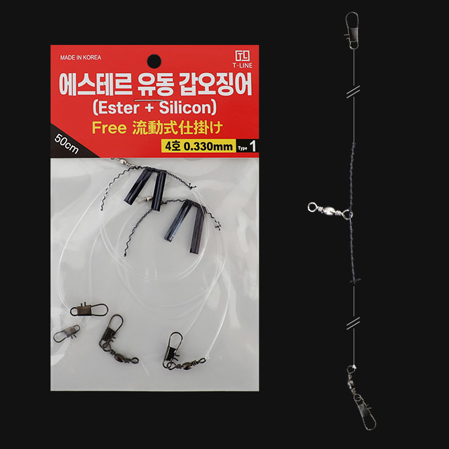 T라인 에스테르 서해 단차 갑오징어 채비 50cm 매듭채비 - 메인 이미지