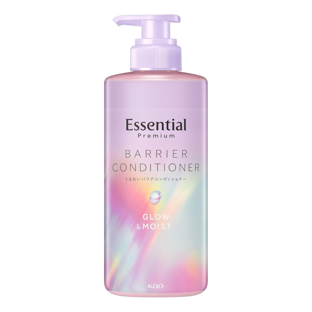 일본 에센셜 프리미엄 베리어 컨디셔너 손상모 윤기 케어 글로우모이스트 본품, 450ml, 1개 - 메인 이미지