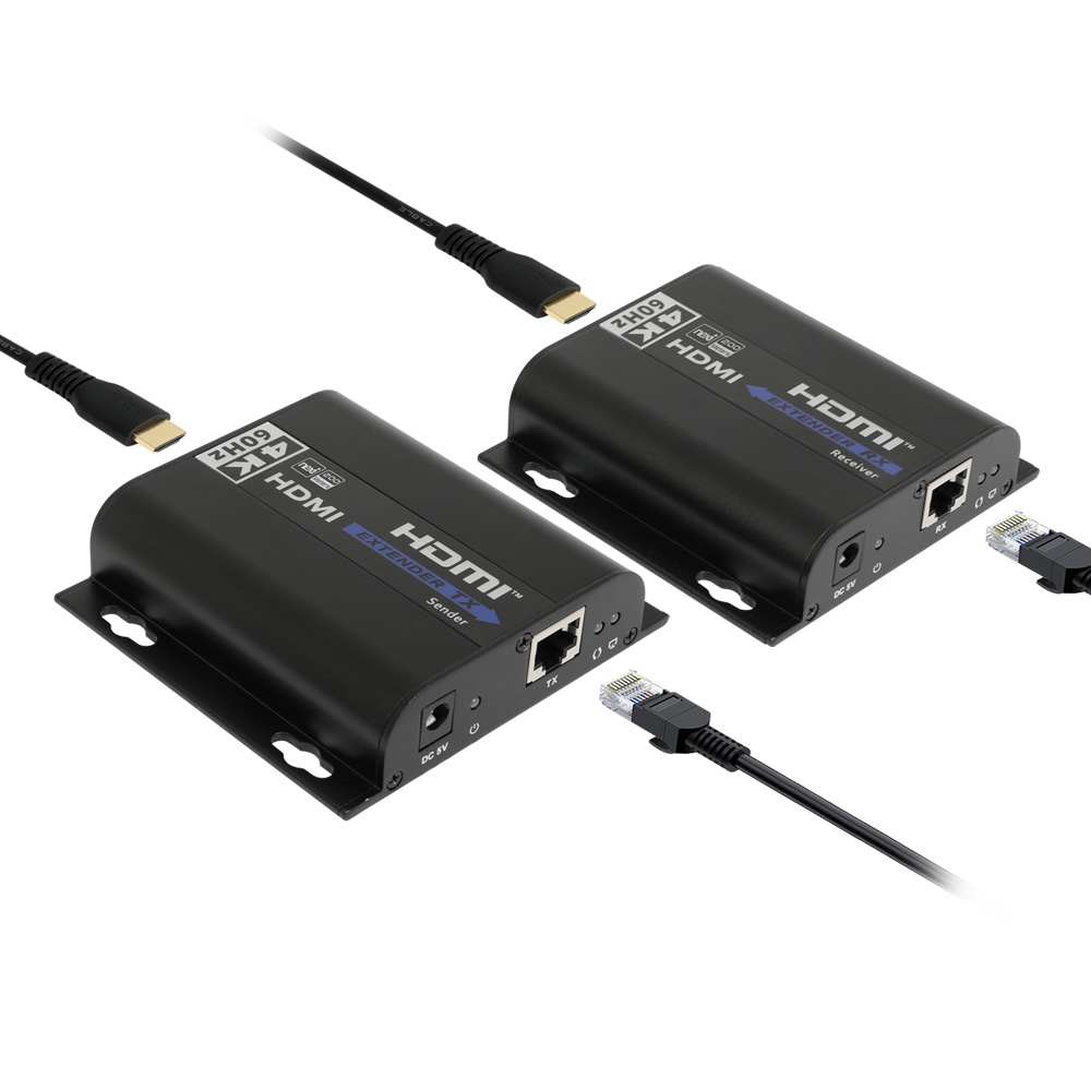넥시 HDMI 익스텐더 v2.0 4K 영상 200M 장거리 IR 리모콘 CAT6 음성지원 이미지 8