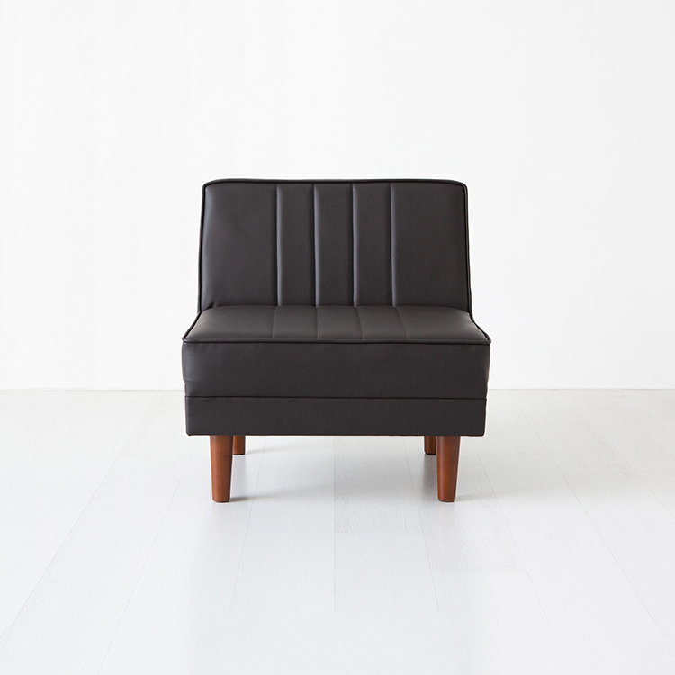 앰보 1인 소파 YN048 스툴미포함, 블랙브라운, 1인용