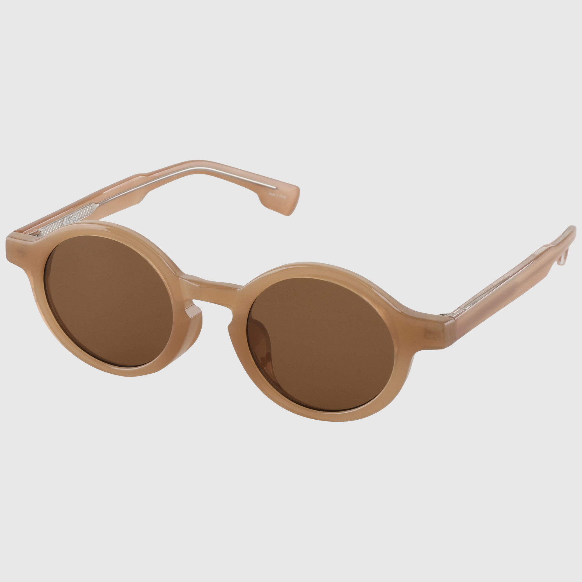 긱시크 정원형 뿔테 힙한 자외선차단 호피 선글라스