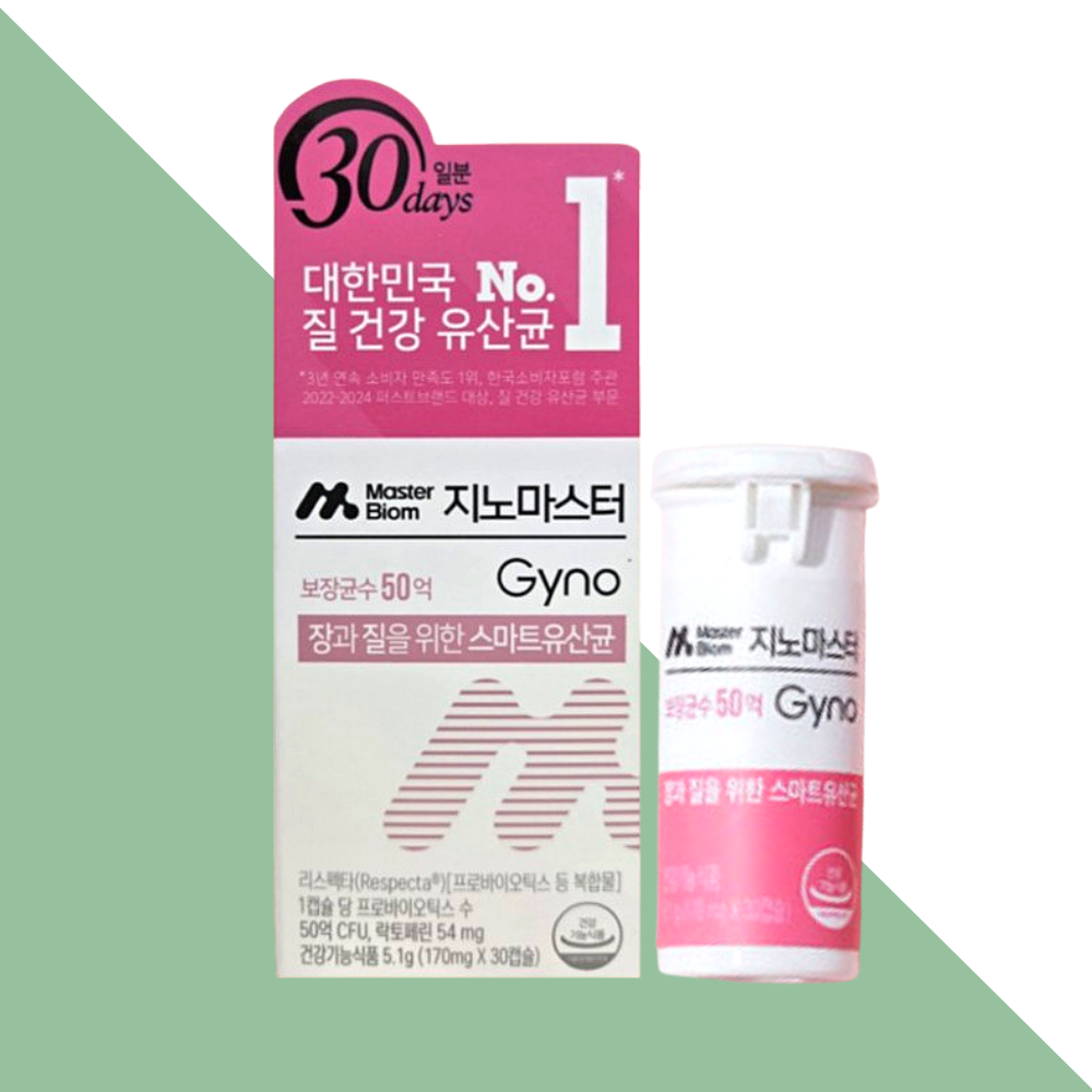 마스터바이옴 지노마스터 질유산균 여성질유산균 30캡슐X1개 - 상세 이미지 4