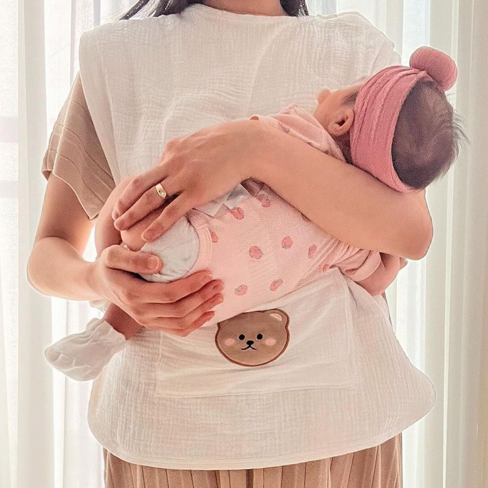 베베코지 엄마 턱받이 침받이 신생아 아기