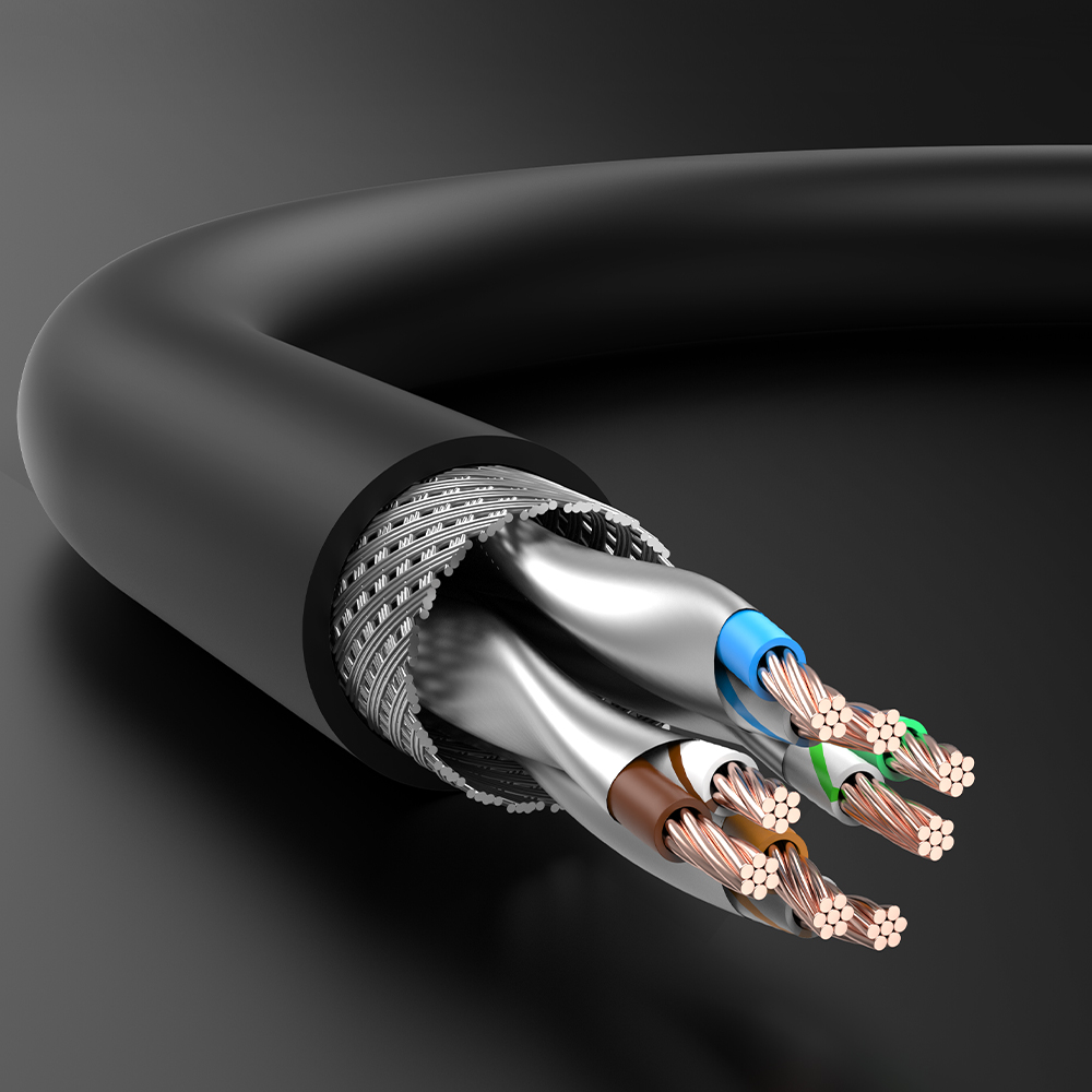 벤션 LSZH 난연 CAT8 SFTP 초고속 인터넷 랜선 랜케이블 IKP 10m, 1개 - 상세 이미지 3
