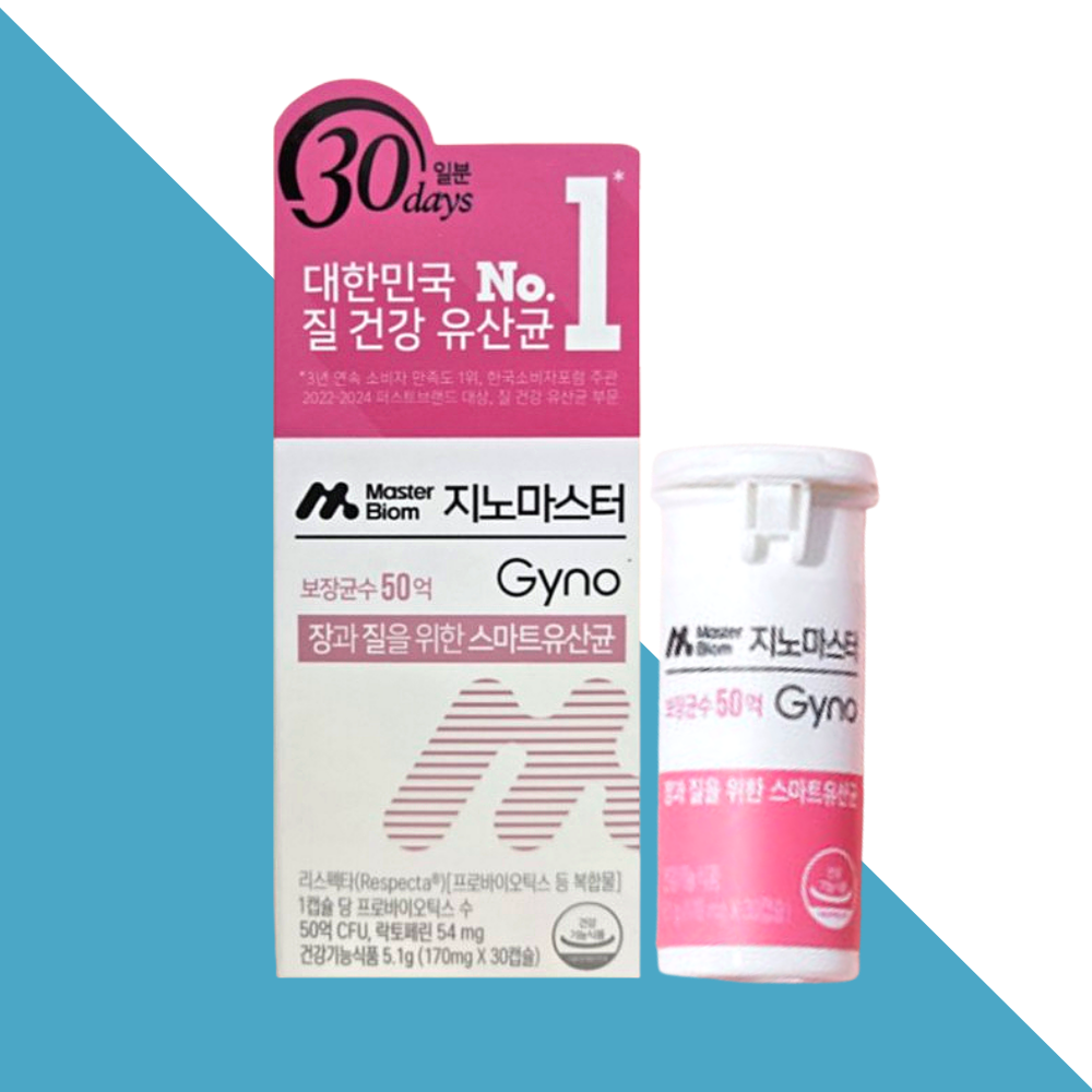 마스터바이옴 지노마스터 질유산균 여성질유산균 30캡슐X1개 - 메인 이미지