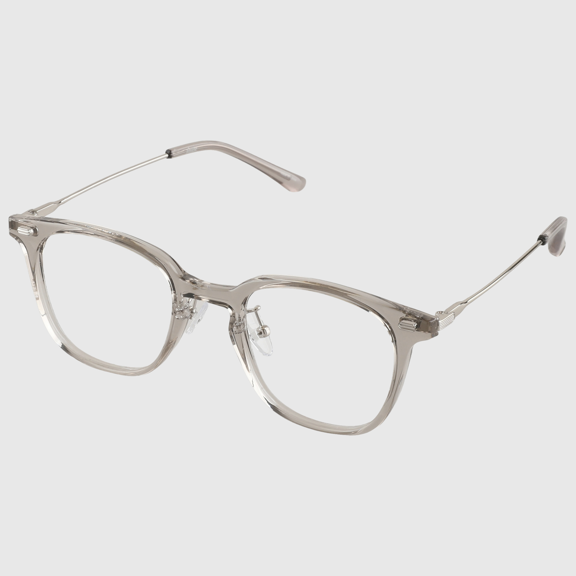 긱시크 가벼운 얼굴형에맞는 사각 뿔테 콤비 안경 블루스크린차단