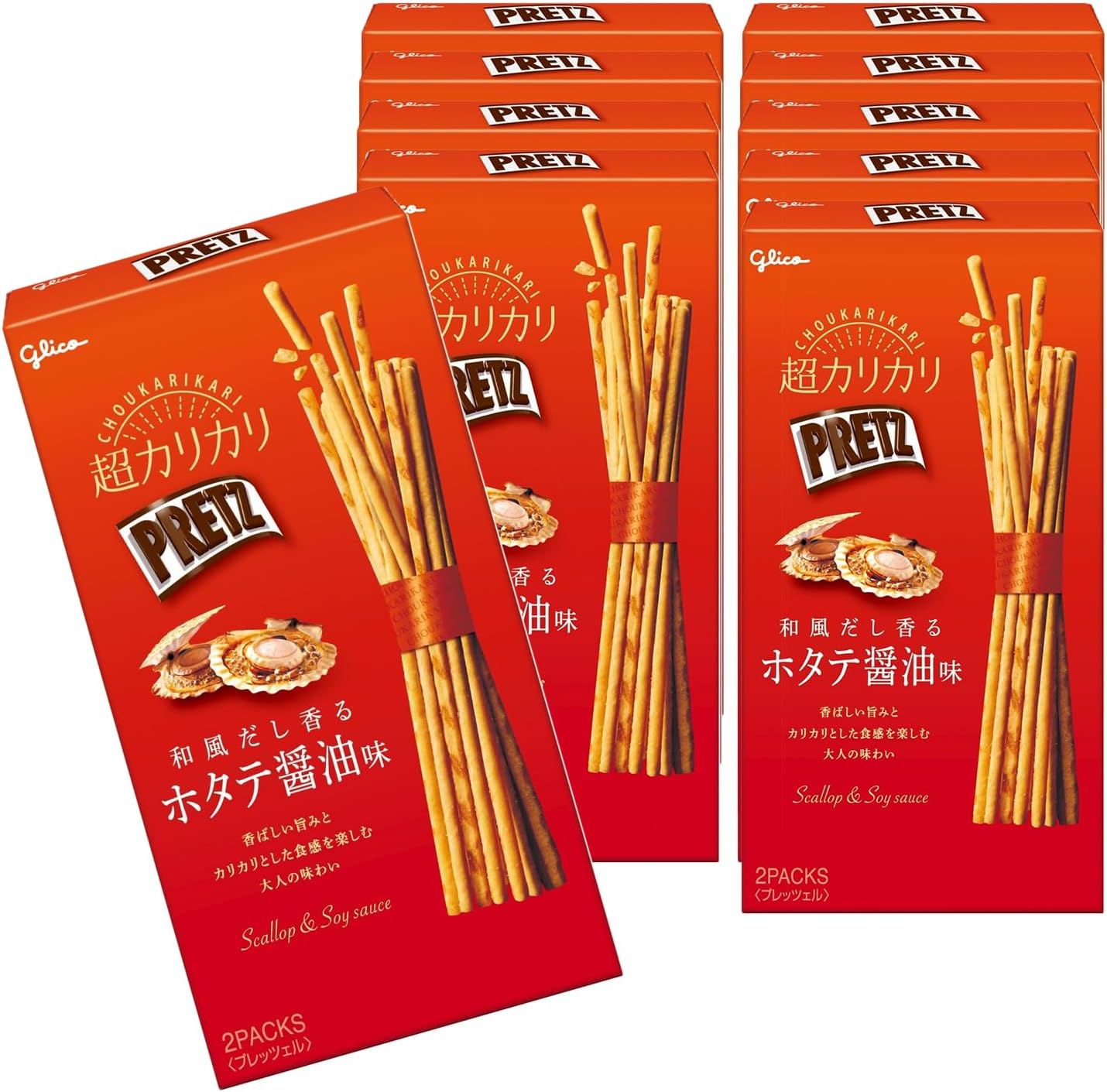 글리코 초 카리카리 프리츠 일본 다시향 가리비 간장 맛 10개세트