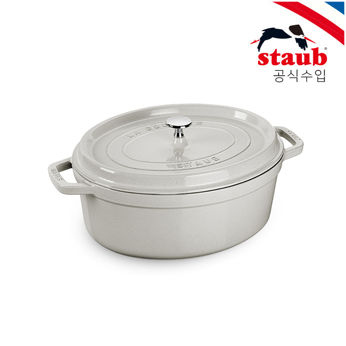 ST1031107 스타우브 오벌 꼬꼬떼 화이트 트러플 31cm
