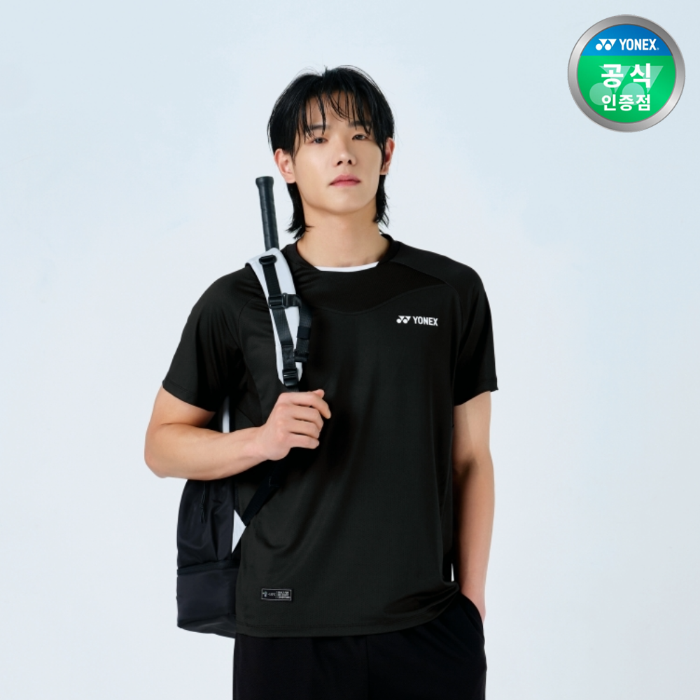요넥스 251TS017M 배드민턴 반팔 티셔츠 남성 게임웨어 블랙