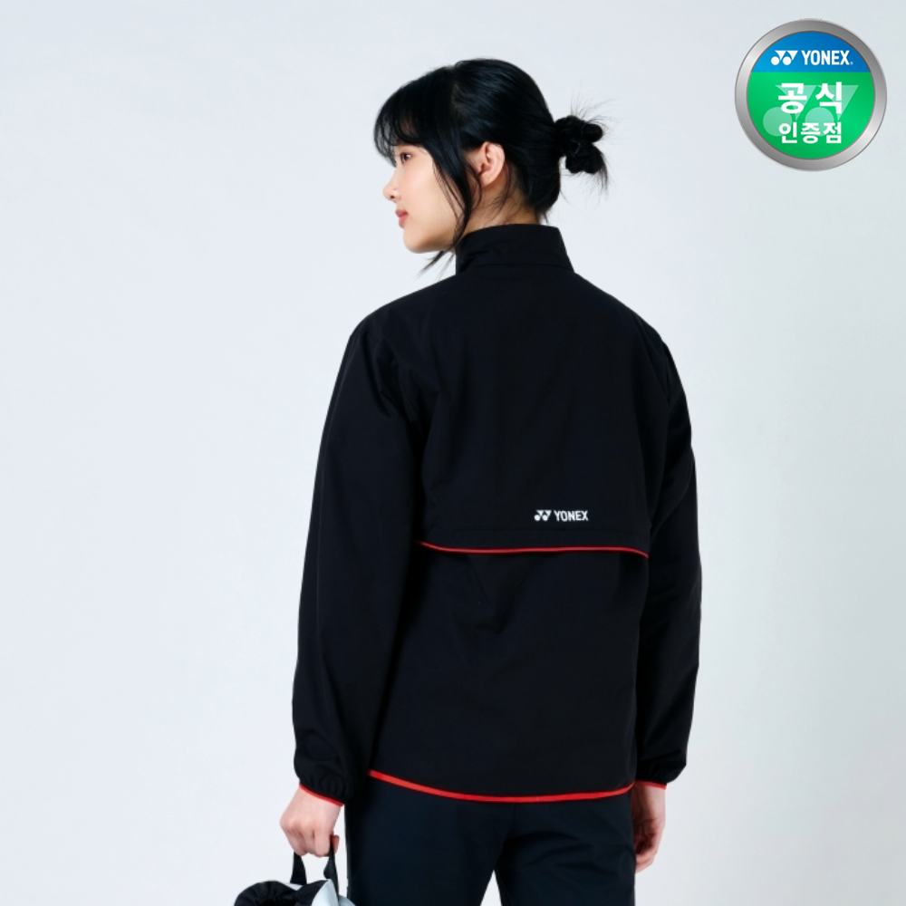 요넥스 251JJ004U 배드민턴 오버핏 긴팔 집업 자켓 남녀공용 데일리웨어 블랙 - 상세 이미지 3