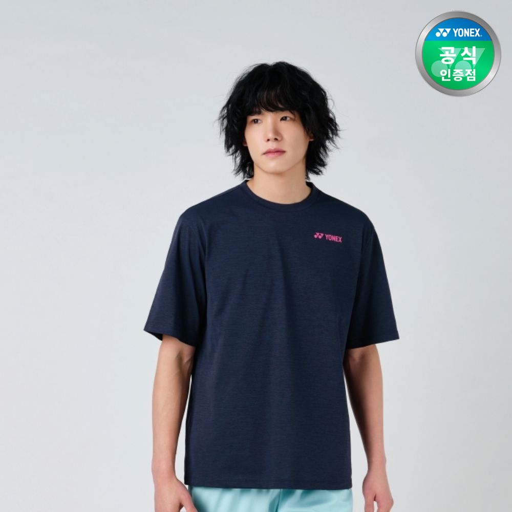 요넥스 251TS053U 배드민턴 오버핏 반팔 티셔츠 남녀공용 데일리웨어 다크네이비 - 상세 이미지 2