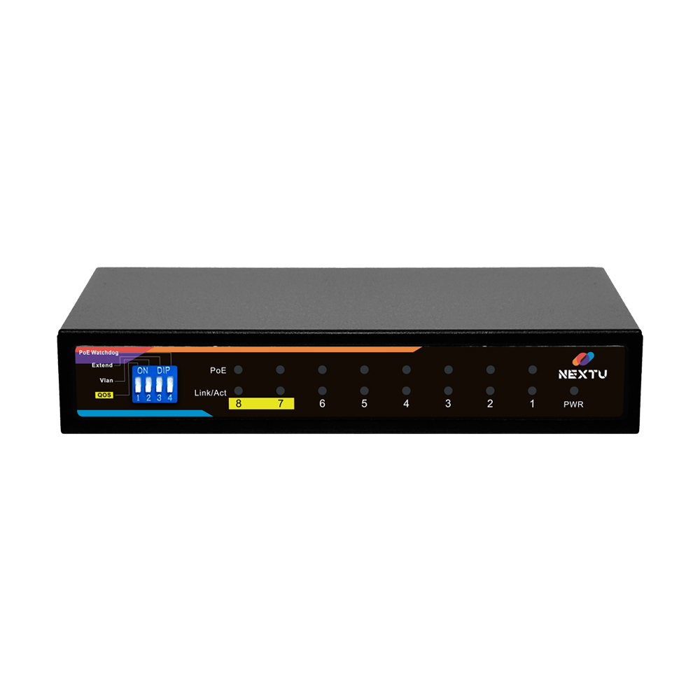 넥스트 10/100/1000Mbps 8포트 120W POE스위치 NEXT-POE1008 - 상세 이미지 2