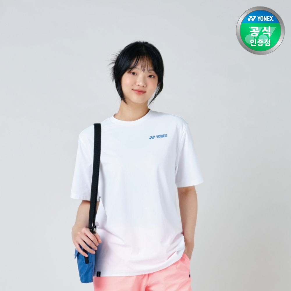 요넥스 251TS051U 배드민턴 오버핏 반팔 티셔츠 남녀공용 데일리웨어 화이트 - 상세 이미지 3