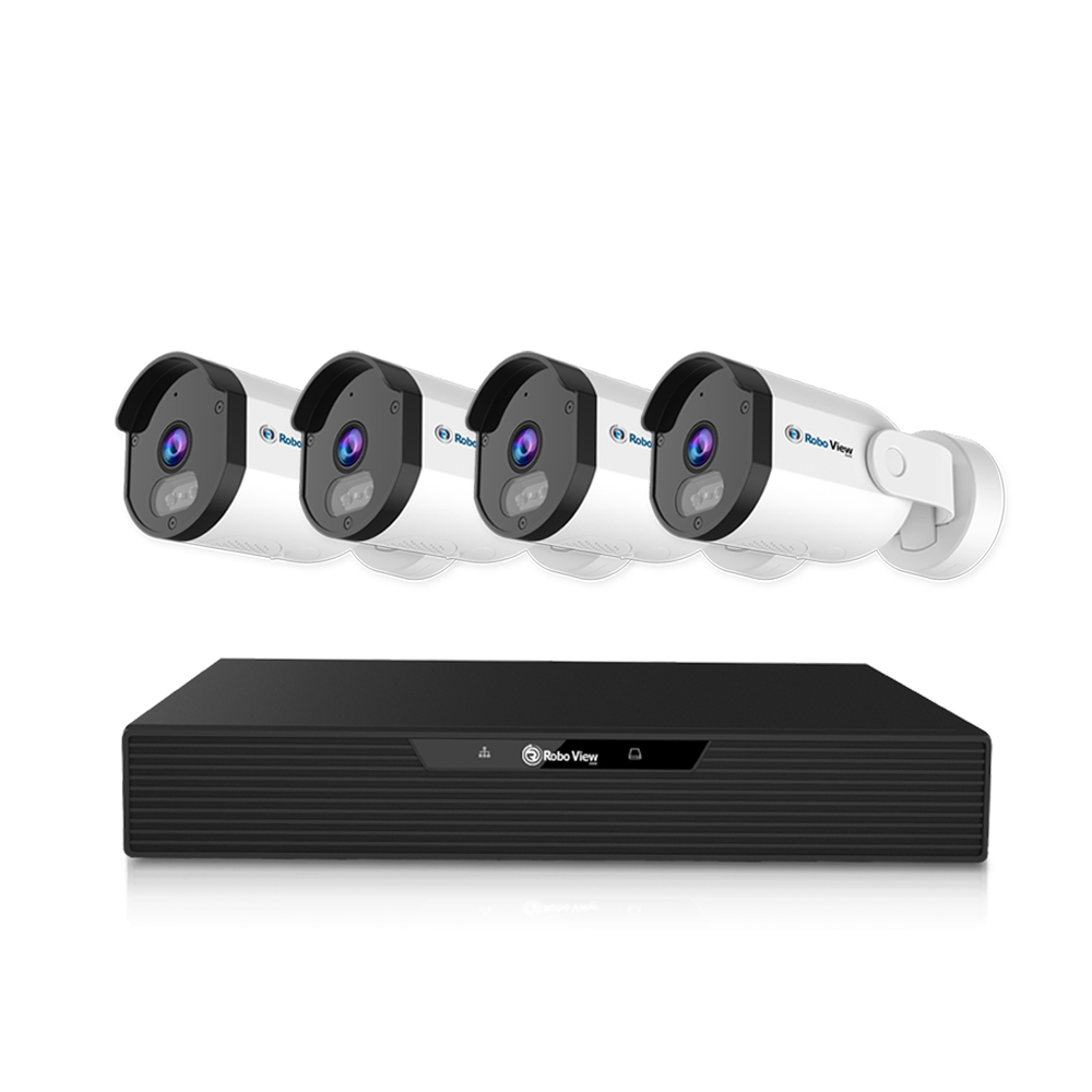 글로벌아이넷 로보뷰 NVR 8채널 AI POE CCTV 녹화기 4K UHD N5 4개 세트 - 상품 이미지