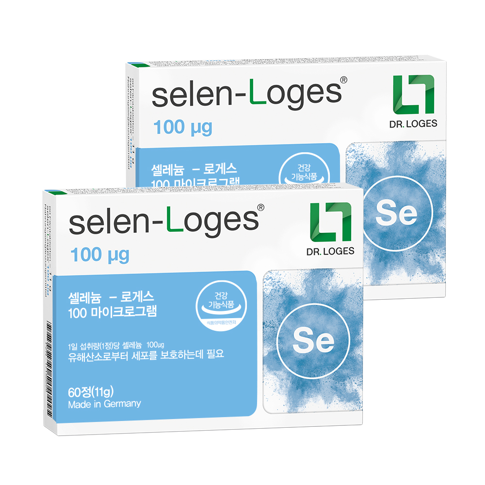 독일 무기셀레늄 아셀렌산나트륨 셀레나제 셀렌 로게스 100mcg 60정, 2개