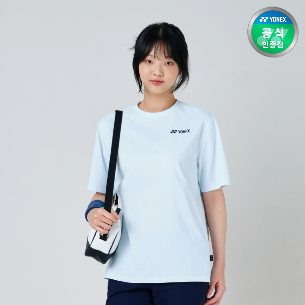 요넥스 251TS043U 배드민턴 오버핏 반팔 티셔츠 남녀공용 데일리웨어 페일블루 - 상세 이미지 3