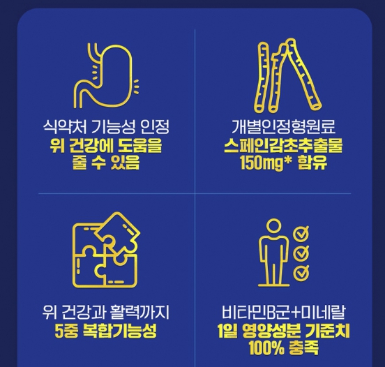 종근당 위건강 헬리코박터균 프로젝트윌 스페인감초추출물 점막 소화 - 상세 이미지 3
