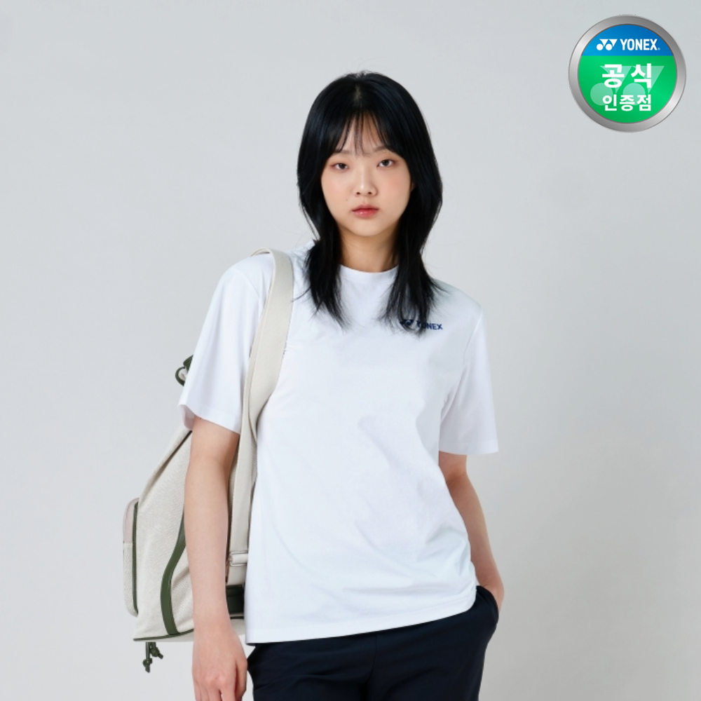 요넥스 251TS042U 배드민턴 오버핏 반팔 티셔츠 남녀공용 데일리웨어 화이트 - 상세 이미지 3