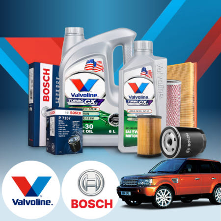 [자체제작]유백몰 레인지로버 스포츠(~13) 2.7d 디젤 발보린 터보 CX7 5W30 엔진오일필터세트 6L iter