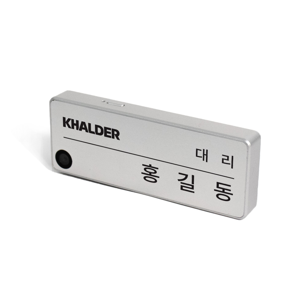 칼더 명찰형 바디캠 128GB 9시간 연속촬영 옷핀 자석 건설 은행 공공기관 회사 블랙박스 - 상세 이미지 2