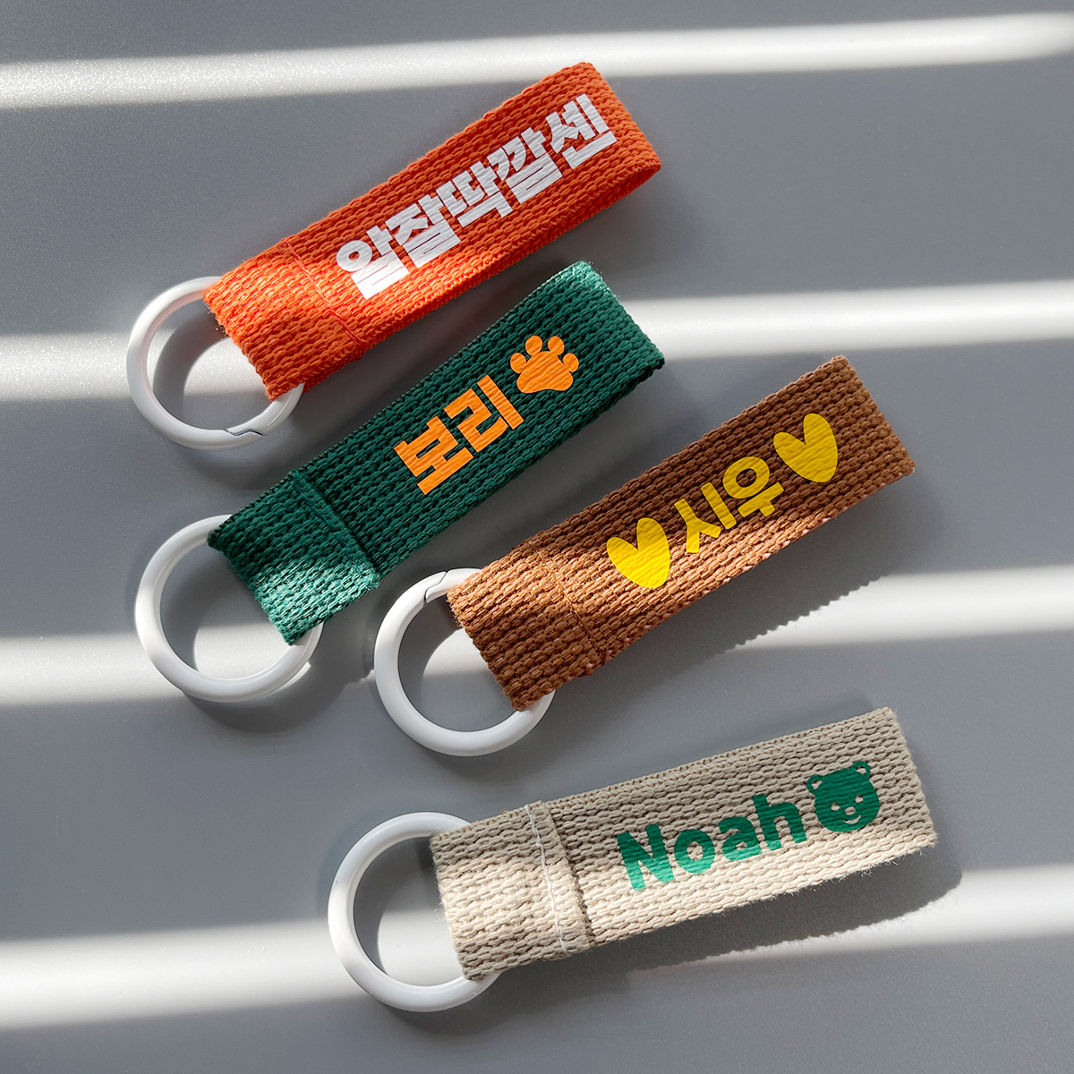 어린이집 네임택 유치원 가방 이름표 낮잠이불 오픈링 이름택 - 상세 이미지 4