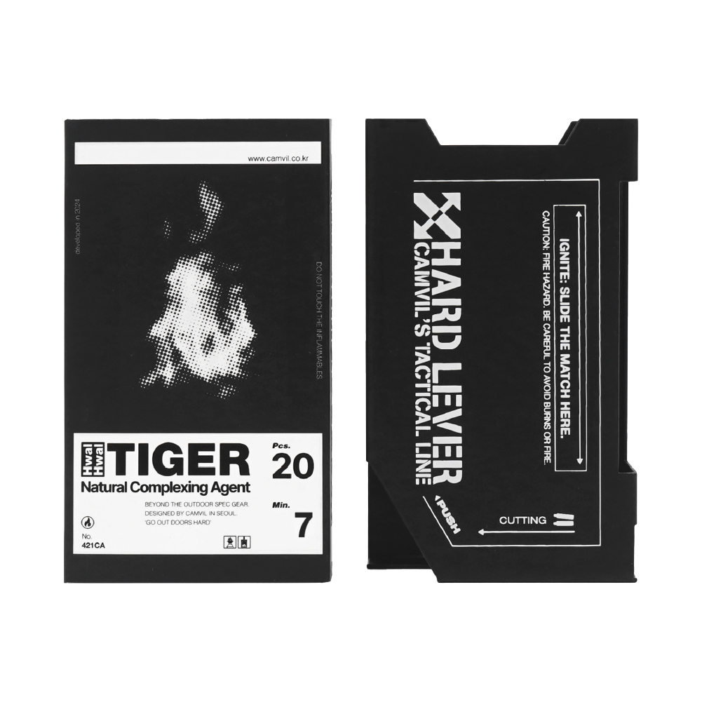 캠빌 활활 타이거 장작 성냥 캠핑 착화제 20개입 - 상세 이미지 4