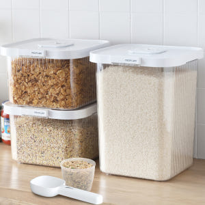 네오플램 원터치 쌀통 쌀보관용기 잡곡통 10kg, 화이트 실사용 후기 | 효과 있을까? - 상품 이미지 2