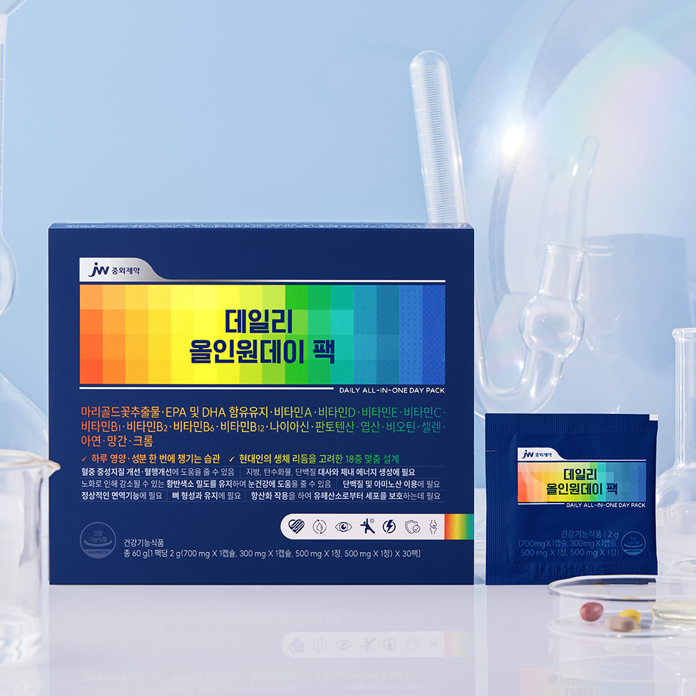 JW중외제약 데일리 올인원데이 팩 끌올팩 종합 비타민 영양제 2g 30포, 1개 이미지 2