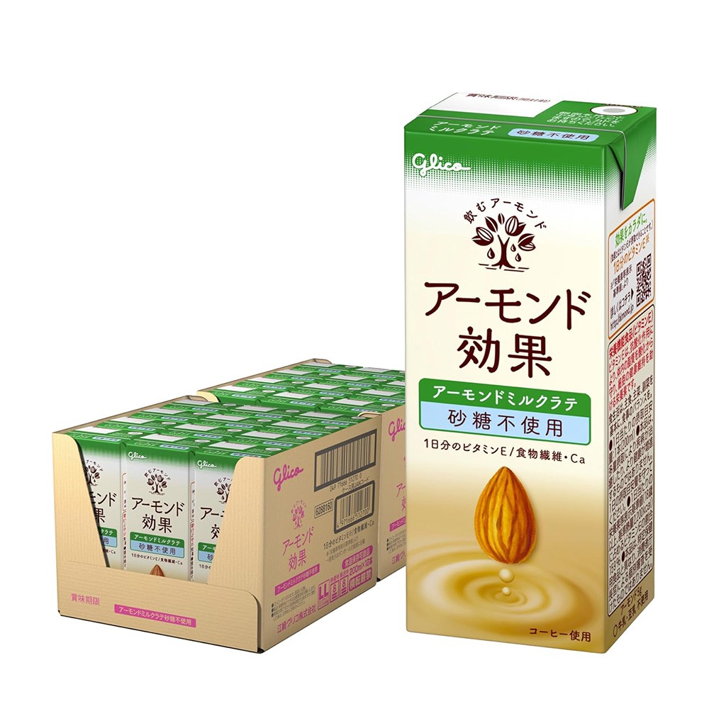 글리코 아몬드효과 아몬드 밀크 라떼 무설탕 200ml 24개