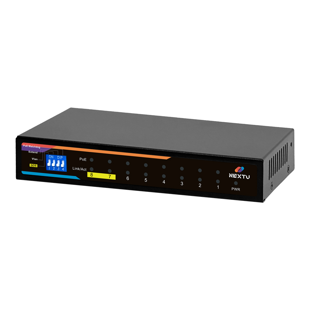 넥스트 10/100/1000Mbps 8포트 120W POE스위치 NEXT-POE1008 - 상세 이미지 4