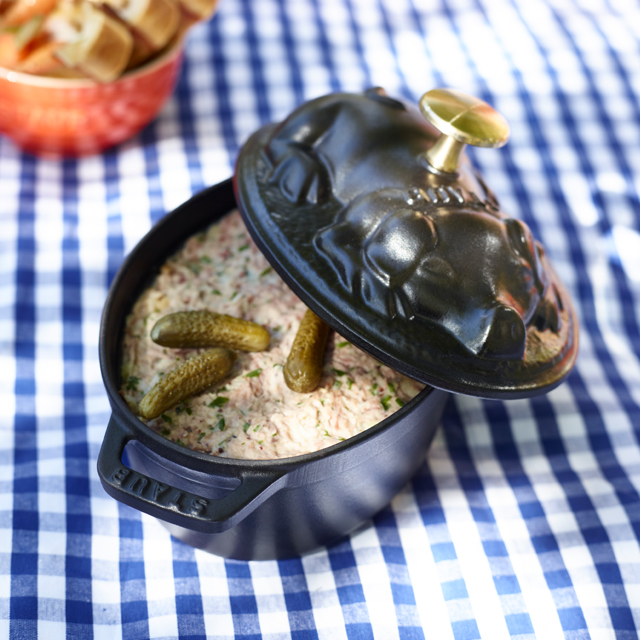 꼬깔손잡이증정 ST121725 스타우브 돼지 꼬꼬떼 블랙 17cm