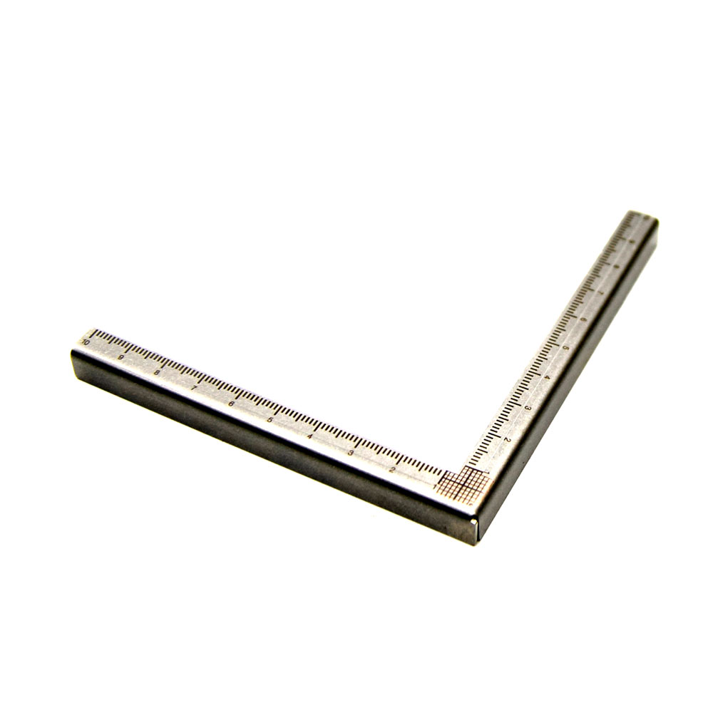 테르헨 304 스테인레스 도마용 ㄱ 눈금자 10x10cm - 상세 이미지 5