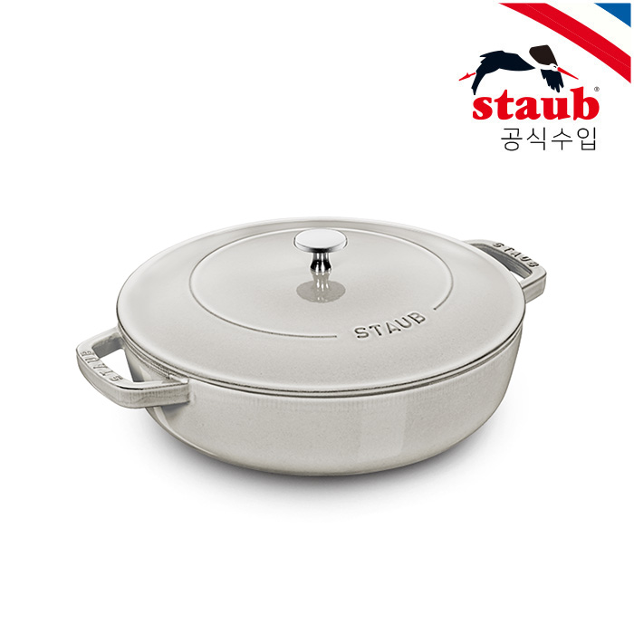 ST26128107 스타우브 시스테라 전골냄비 화이트 트러플 28cm