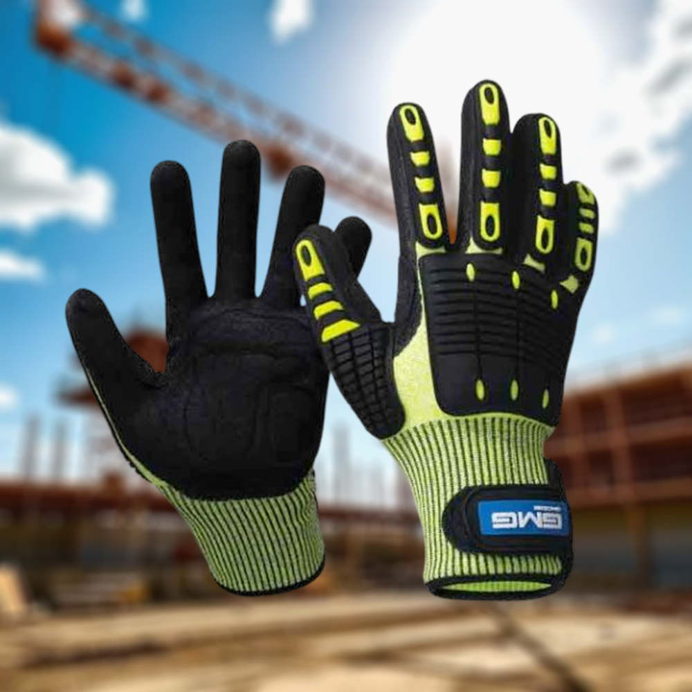 완충 gmg 장갑 10켤레 다목적 충격 베임 미끄럼방지 안전 글러브 - 상품 이미지