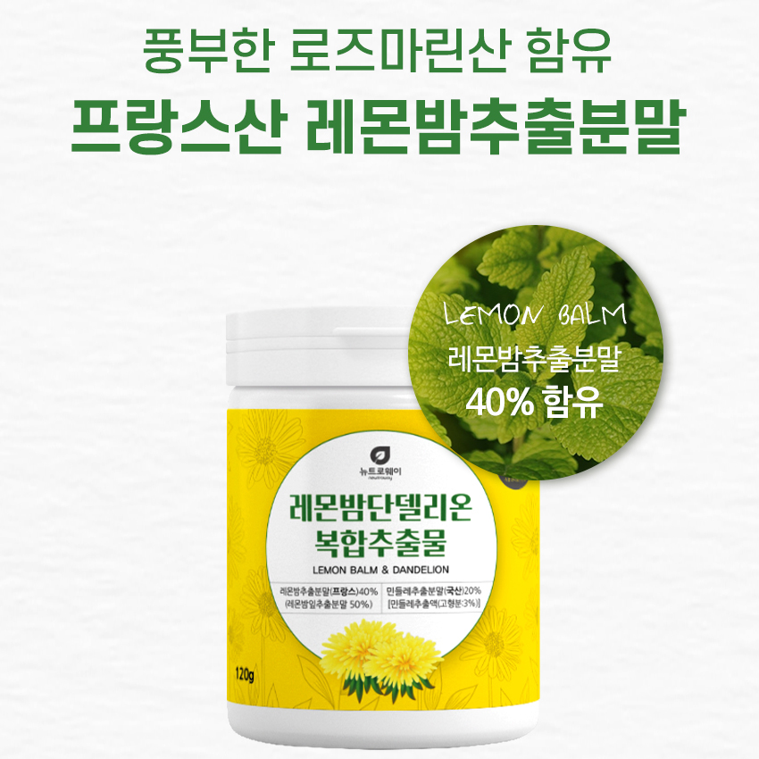 레몬밤 단델리온 민들레 복합 추출물 로즈마린산 분말 가루 파우더 360g - 상세 이미지 4