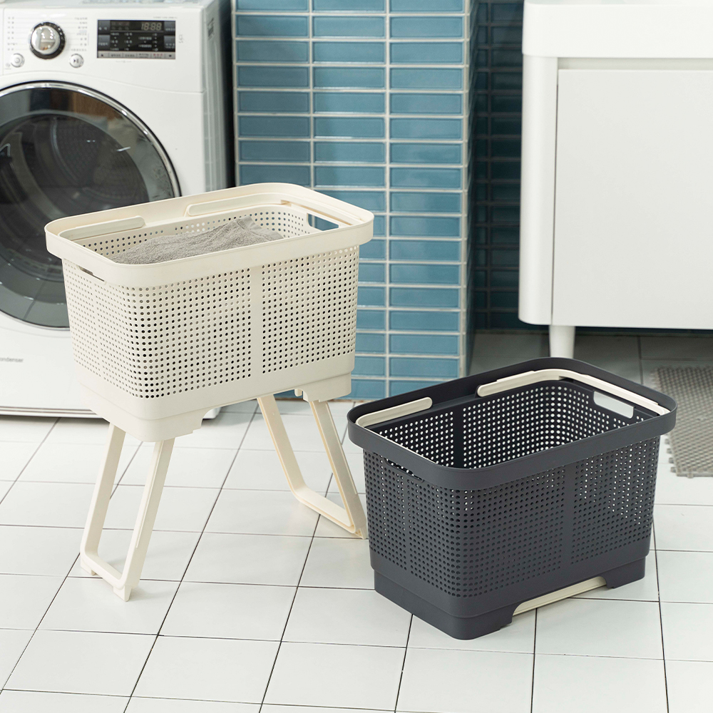 [도착보장] 포밍 스탠딩 접이식 빨래바구니 세탁 빨래통 1개