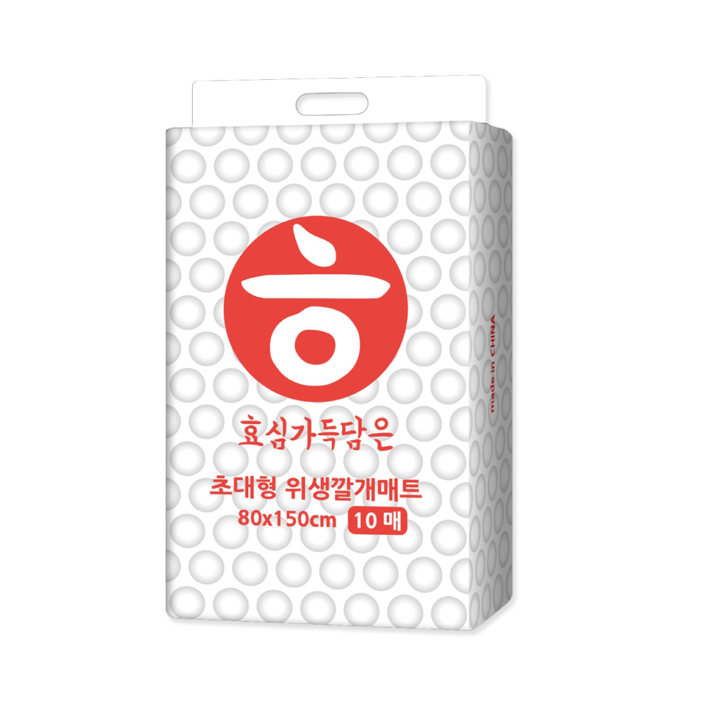 일회용 초대형 요실금패드 위생패드 80x150 요실금 흡수 깔개매트 침대 성인용 환자용 - 상품 이미지