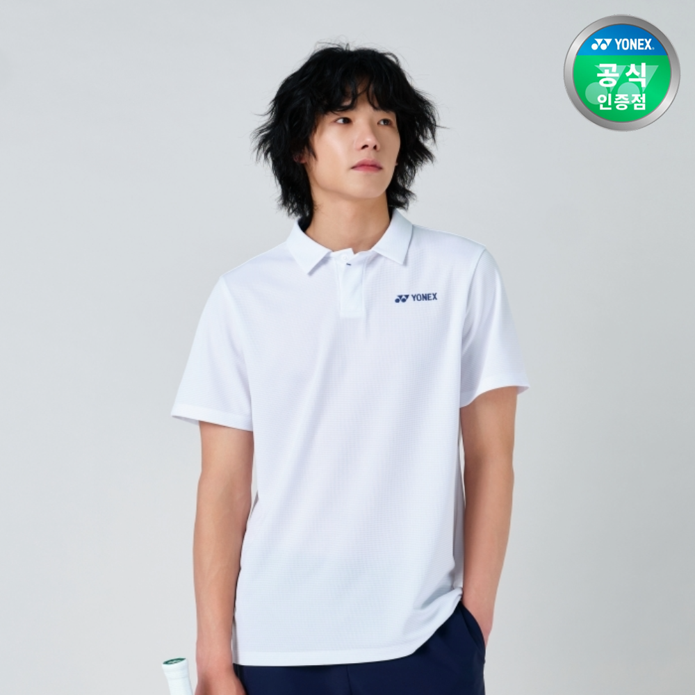 요넥스 251TS065U 배드민턴 카라 반팔 티셔츠 남녀공용 데일리웨어 화이트 - 상세 이미지 2