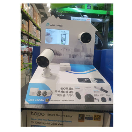 티피링크 [업체직발송] 스마트 무선 보안 카메라 시스템 Tapo C420S2 [택배발송]