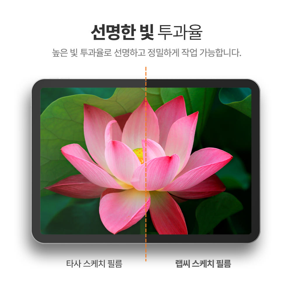 랩씨 종이필름 종이질감 지문방지 저반사 액정보호필름 (오리지널 버전) 갤럭시 탭 S10 울트라, 1매입 이미지 6