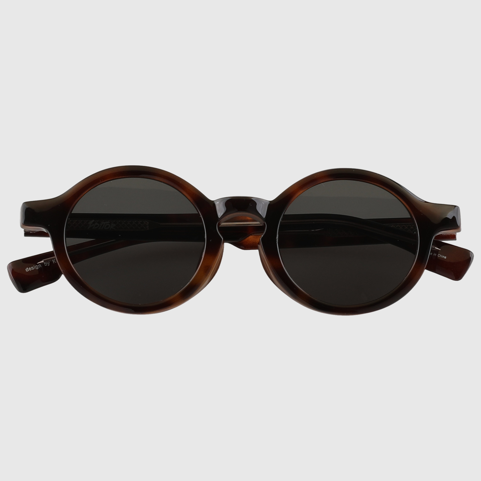 긱시크 정원형 뿔테 힙한 자외선차단 호피 선글라스