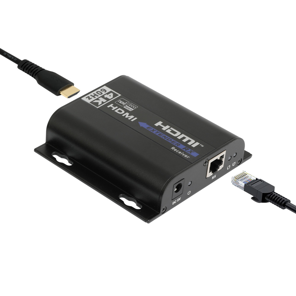 넥시 HDMI 익스텐더 v2.0 4K 영상 200M 장거리 IR 리모콘 스위칭 캐스케이팅 - 상품 이미지