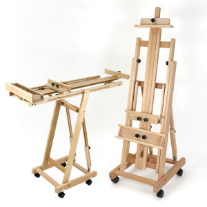 올지 프라임 100호 이젤 원목 대형 수평 전문가용 고급 이젤 높이각도조... 실사용 후기 | 효과 있을까? - 상품 이미지 1