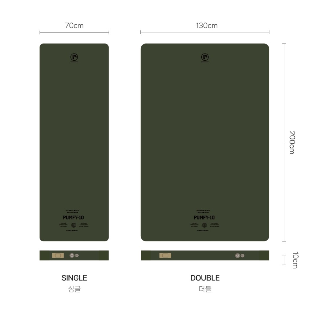 폴라리스 펌피 10 자충 에어 매트 펌프 베드 캠핑 자동 침대 싱글